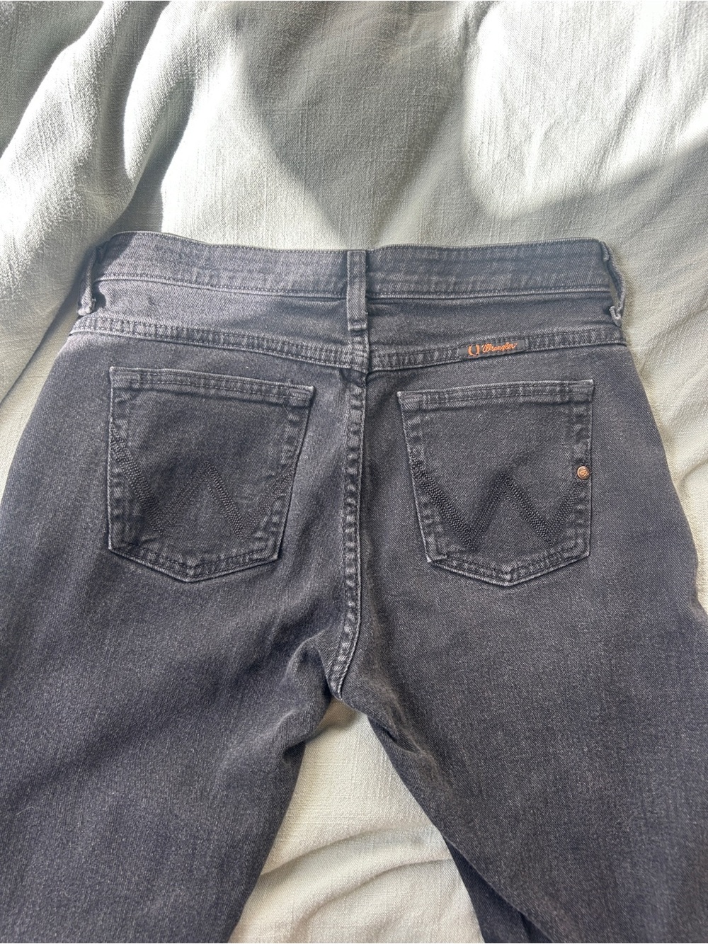 Black Wrangler Bootcut Jeans